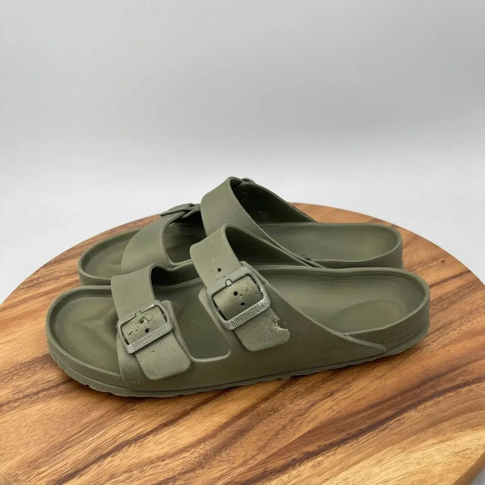 Birkenstock Arizona EVA Mens Size 11 / 44 Army Green Sandals Summer Beach Casual